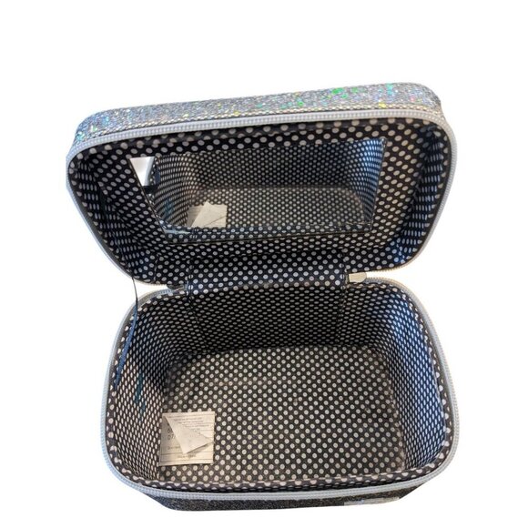 Caboodles Travel Make Up Train Case Portable Cosmetic Organizer Sturdy Glitter - Picture 3 of 9